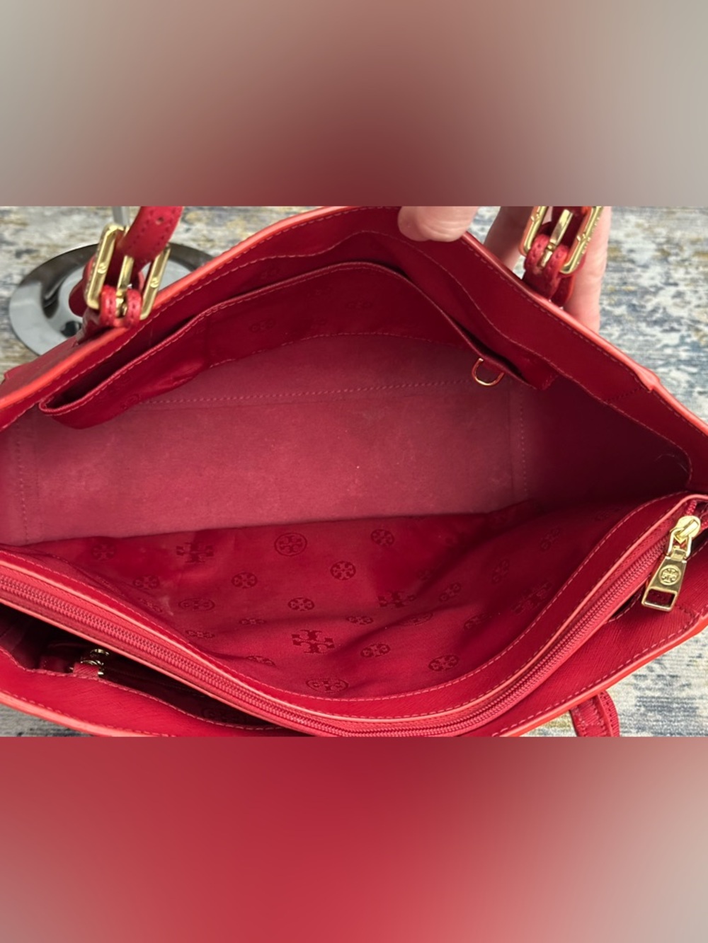 Tory Burch York Small Buckle Tote - Picture 12 of 15